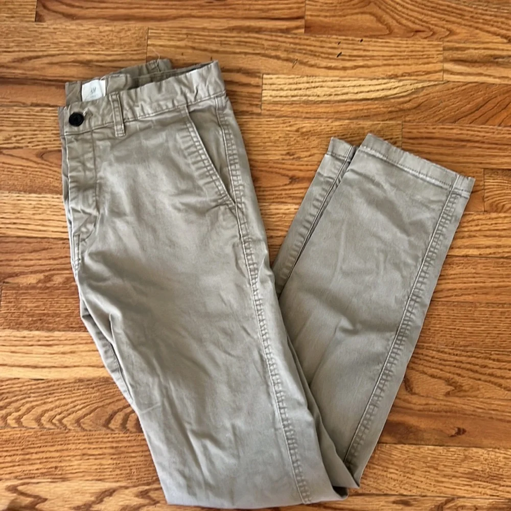 H&M Logg Light Tan 5 Pocket Skinny Fit Pants/Jeans